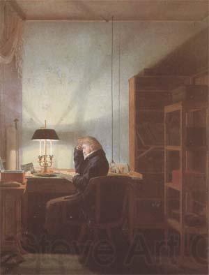 Georg Friedrich Kersting Reader by Lamplight (mk09) Spain oil painting art